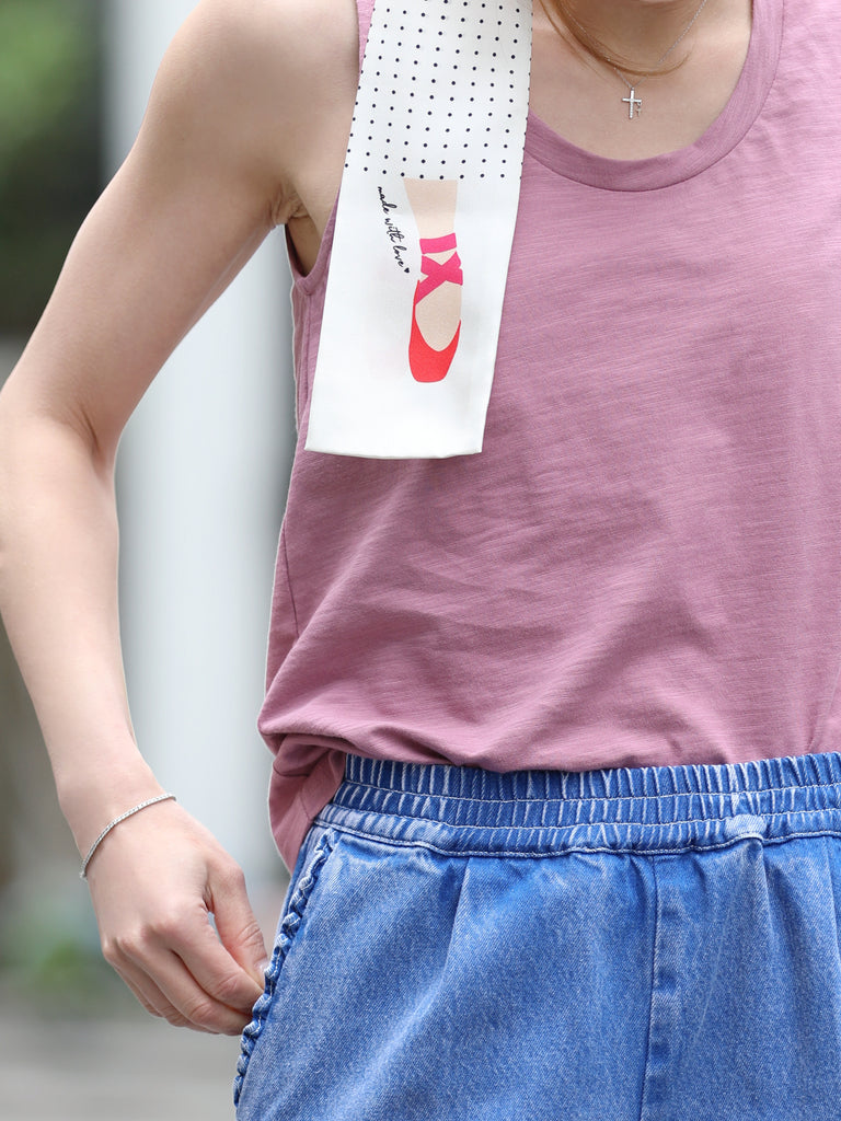 Violet Ash Sleeveless Soft Drape Layering Tank Top