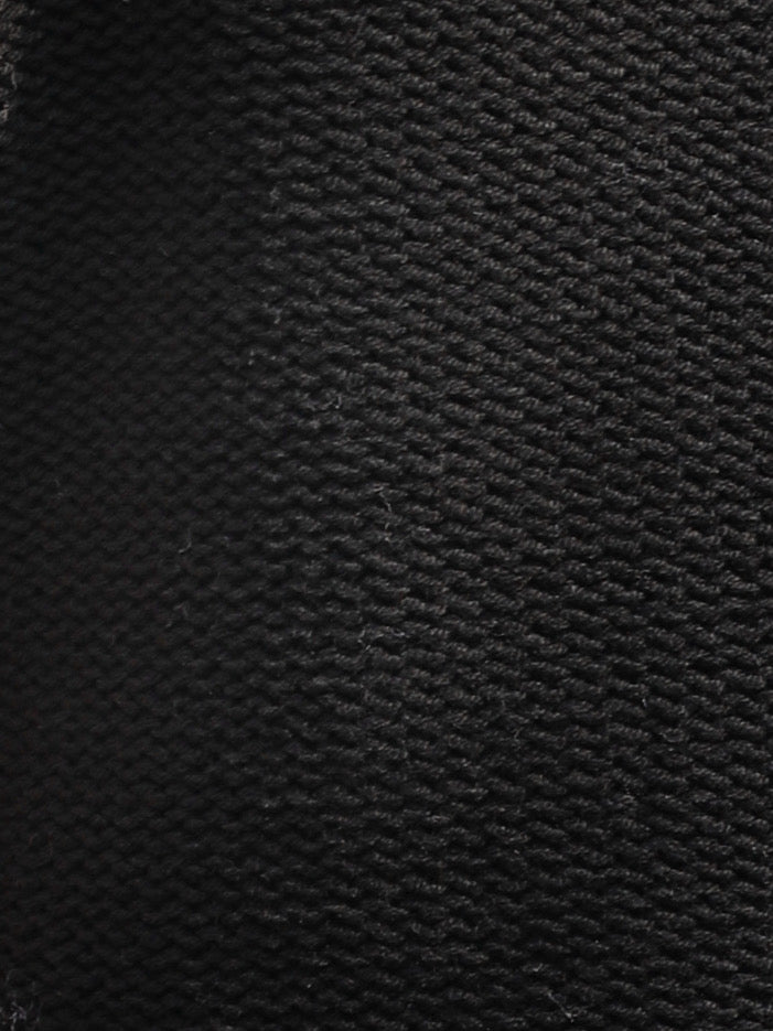 Black Knit Structured Cut-In Shoulder Peplum Tank