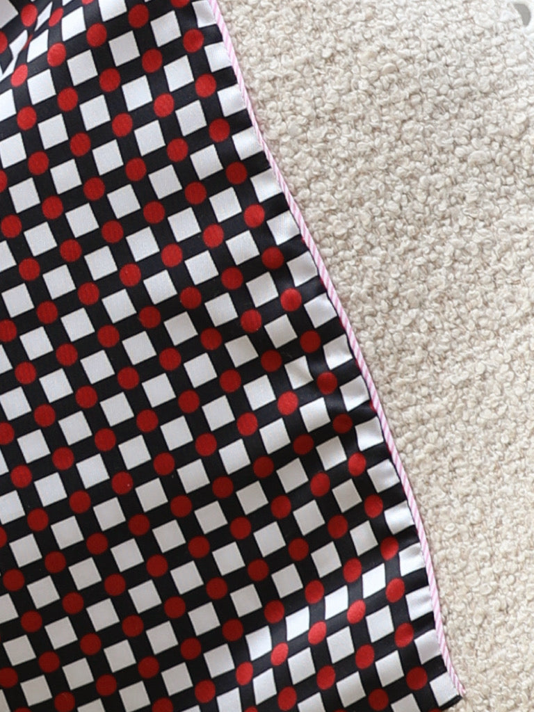 Ivory White Bouclè Wool Scalloped Trim Patch Pocket Jacket