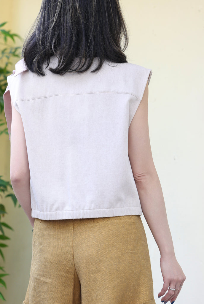 Mustard Brown Pleated Front Scarf Belted High Waist Shorts