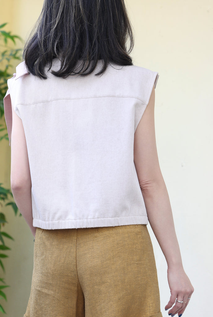 Mustard Brown Pleated Front Scarf Belted High Waist Shorts