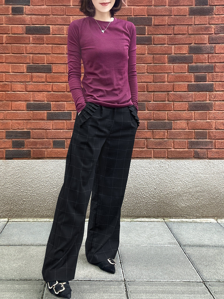 Last Chance! Rich Plum Red Cotton Rayon Blend Essential Jumper