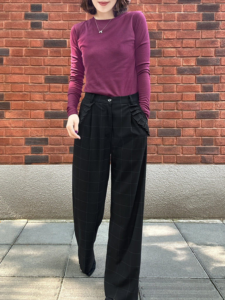 Last Chance! Rich Plum Red Cotton Rayon Blend Essential Jumper