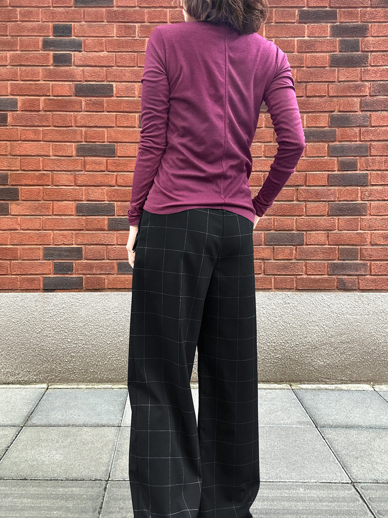 Last Chance! Rich Plum Red Cotton Rayon Blend Essential Jumper