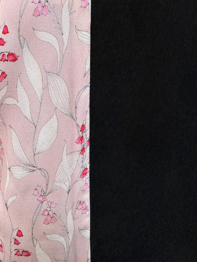 經典黑色荷葉邊細部強肩短版西裝外套