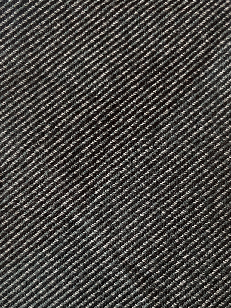 黑色荷葉邊細部強肩短版牛仔西裝外套