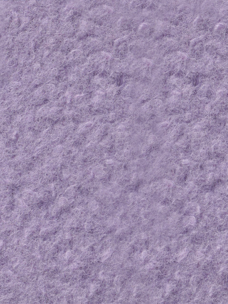 Final Sale! Sugary Lilac Petal Collar Furry Wool Teddy Short Coat