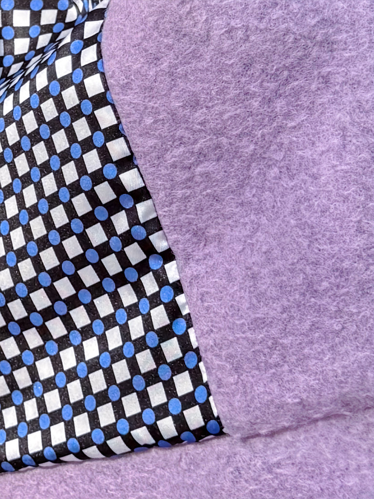 Final Sale! Sugary Lilac Petal Collar Furry Wool Teddy Short Coat