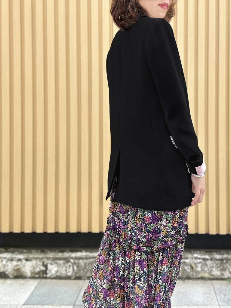 Final Sale! Black Patch Pocket Single Button Longline Blazer