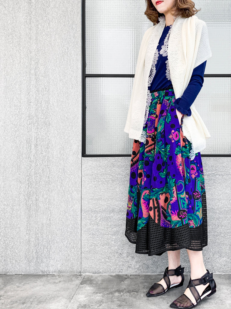 Surprise Sale! Ivory Embroidery Lace Trims Pure Luxe Cashmere Wrap