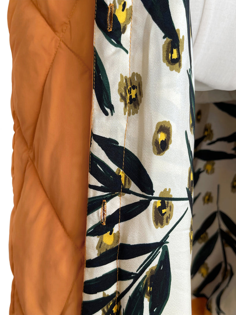 驚喜促銷! Marmalade 褶邊肩部長絎縫羽絨馬甲