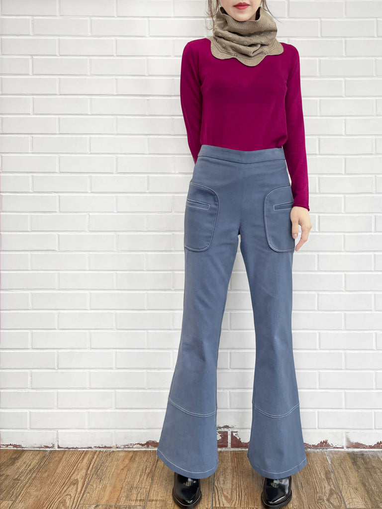 Surprise Sale! Beige Popcorn Stitch Scalloped Cashmere Wool Blend Snood