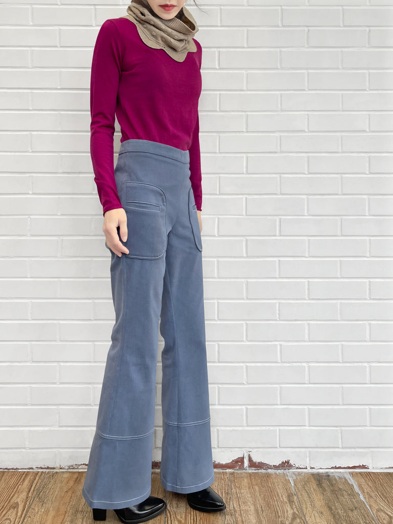 Surprise Sale! Beige Popcorn Stitch Scalloped Cashmere Wool Blend Snood