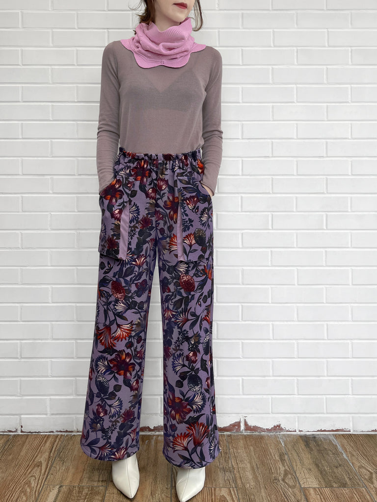 Surprise Sale! Pink Popcorn Stitch Scalloped Cashmere Wool Blend Snood