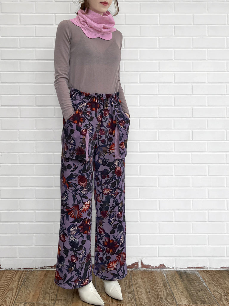 Surprise Sale! Pink Popcorn Stitch Scalloped Cashmere Wool Blend Snood