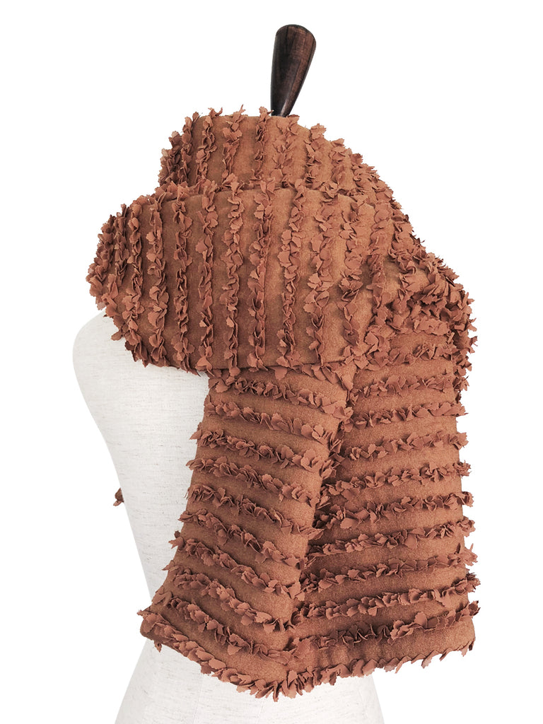 Last Chance! Textured Cotton Wool Blended Poncho Scarf