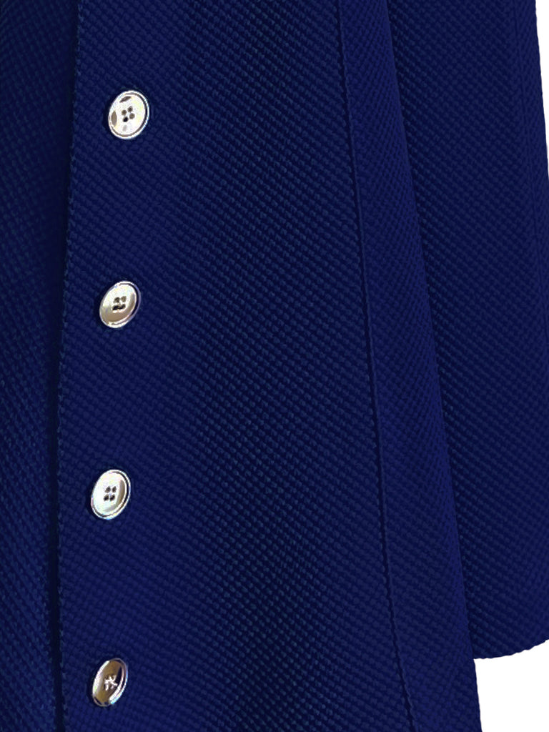 New Colour! French Blue Flare Leg Pull On Button Pants