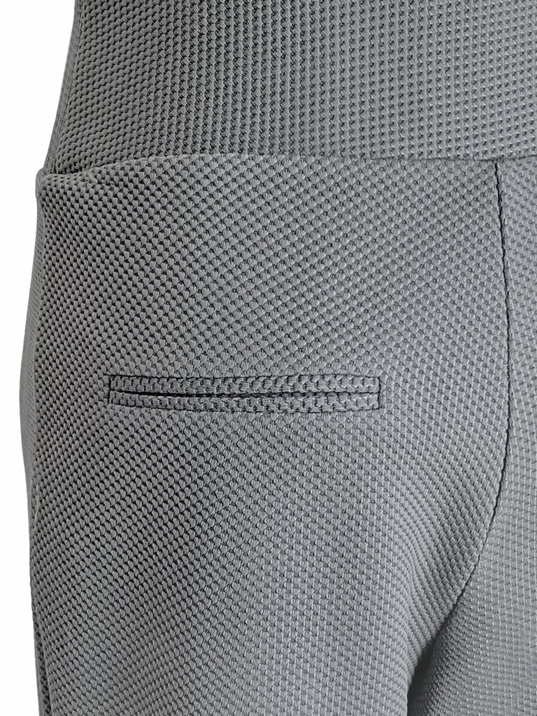 Last Chance! Medium Grey Flare Leg Pull On Button pant