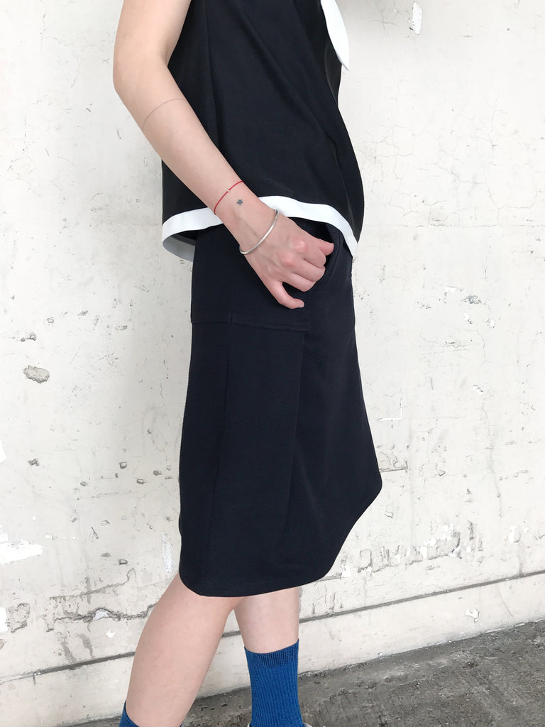 進一步出售!黑色荷葉邊寬下擺半身裙