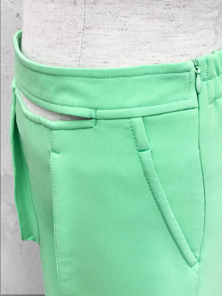 Final Sale! Freshy Green Split Waisting Culottes