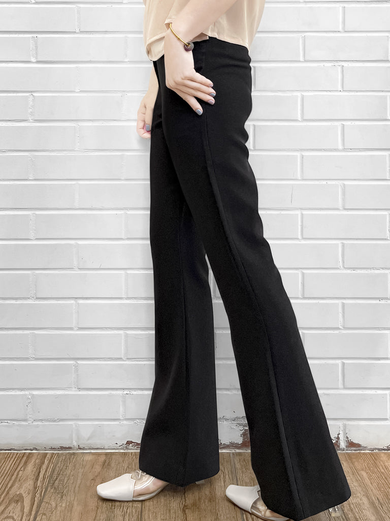 Surprise Sale! Sparkie Black Flare Leg Stretch Cotton Blend Pants
