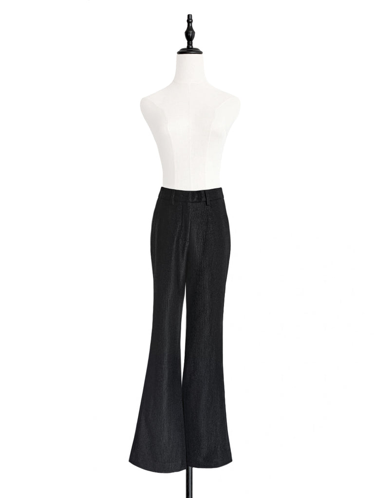 Surprise Sale! Sparkie Black Flare Leg Stretch Cotton Blend Pants