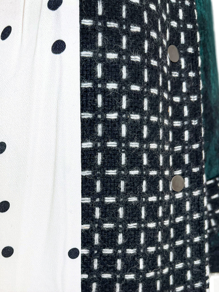 驚喜促銷!綠色羊毛混紡 Mix Media 實用襯衫夾克