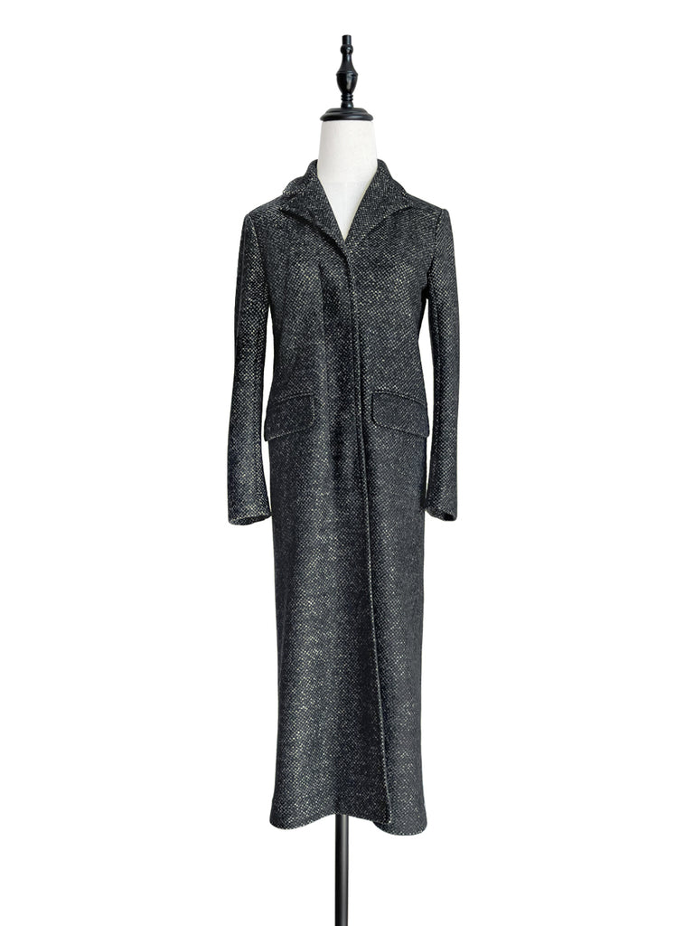 驚喜促銷!黑色 & 米色 Crombie 大麥玉米羊毛大衣