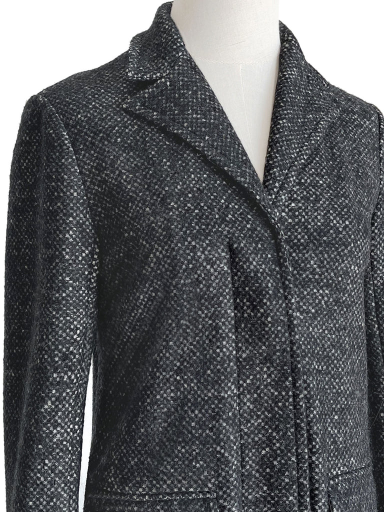 驚喜促銷!黑色 & 米色 Crombie 大麥玉米羊毛大衣