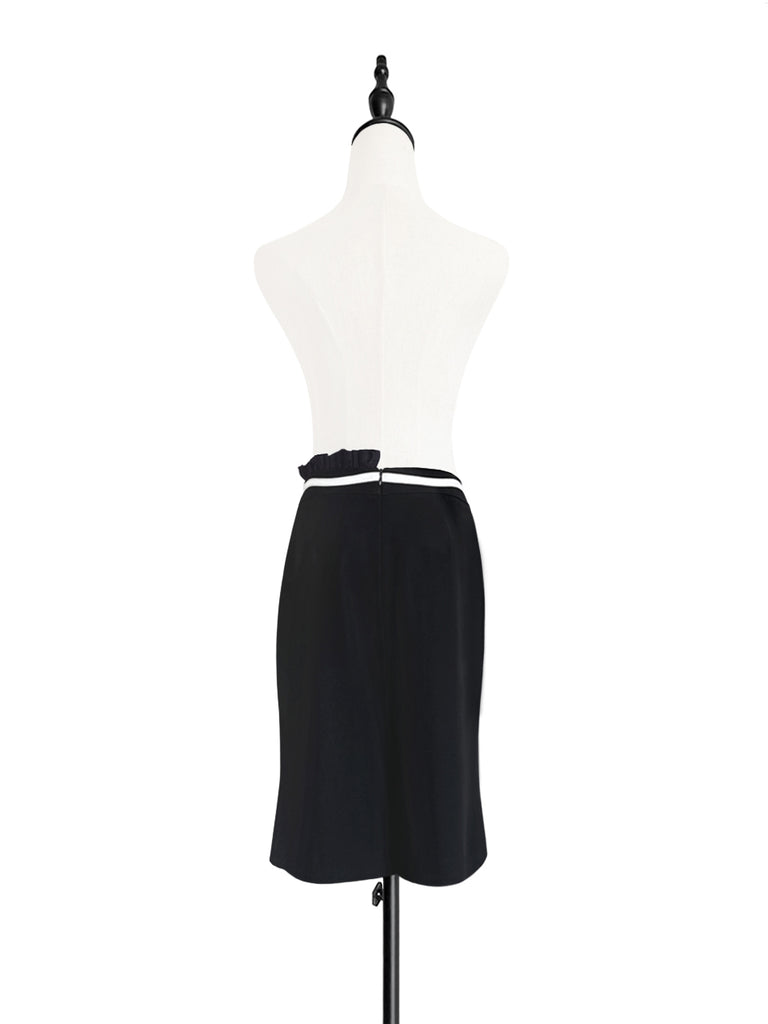 Surprise Sale! Classic Black High Waisted Tailor Ruffle Shorts