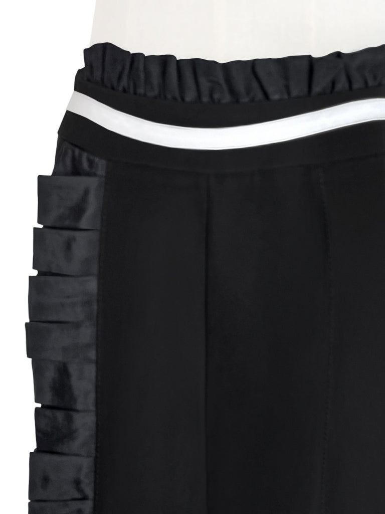 Surprise Sale! Classic Black High Waisted Tailor Ruffle Shorts