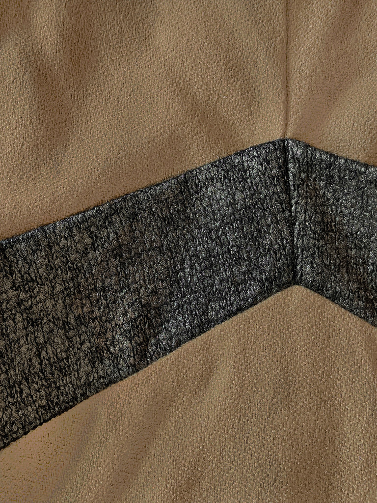 驚喜促銷!駝色口袋細部 A 字毛超長半身裙