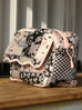 Vintage Floral Patchwork Scalloped-Edge Wash Bag