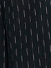 Black White Dash Striped Tailored Knee-Length Shorts