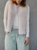 Soft White Shearling-Finish Pure Merino Wool Furry Gilet