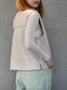 Soft White Shearling-Finish Pure Merino Wool Furry Gilet