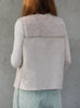 Soft White Shearling-Finish Pure Merino Wool Furry Gilet