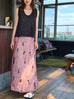 Onyx Lustre Weave Silk-Trim Layered Textured Sleeveless Top