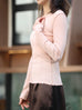 Rosy Beige Soft Cotton Lettuce-Edge Layering Top