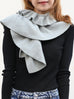 Greyish Green Luxe Cashmere Ruffle Collar Wrap