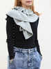 Greyish Green Luxe Cashmere Ruffle Collar Wrap