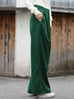 Forest Green Pleated Front Wide Leg Trousers