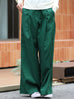 Forest Green Pleated Front Wide Leg Trousers