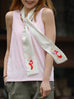 〔 T Y N V I E 〕Exclusive Polka Dot Illustrated Ballet Flat Twilly Silk Scarf
