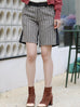 SPECIAL! Stylish Two Tone Woollen High Waist Shorts