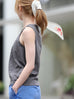 Ash Grey Sleeveless Soft Drape Layering Tank Top
