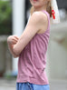 Violet Ash Sleeveless Soft Drape Layering Tank Top
