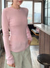 Rosewater Pink Pure Merino Wool Signature Essential Jumper