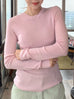 Rosewater Pink Pure Merino Wool Signature Essential Jumper