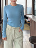 Bluebell Blue Pure Merino Wool Signature Essential Jumper